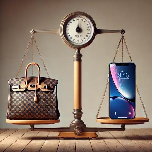 ภาพปกของบทความ กระเป๋าแบรนด์เนม vs โทรศัพท์รุ่นใหม่: ใครดูรวยกว่ากันในสายตาคนอื่น?