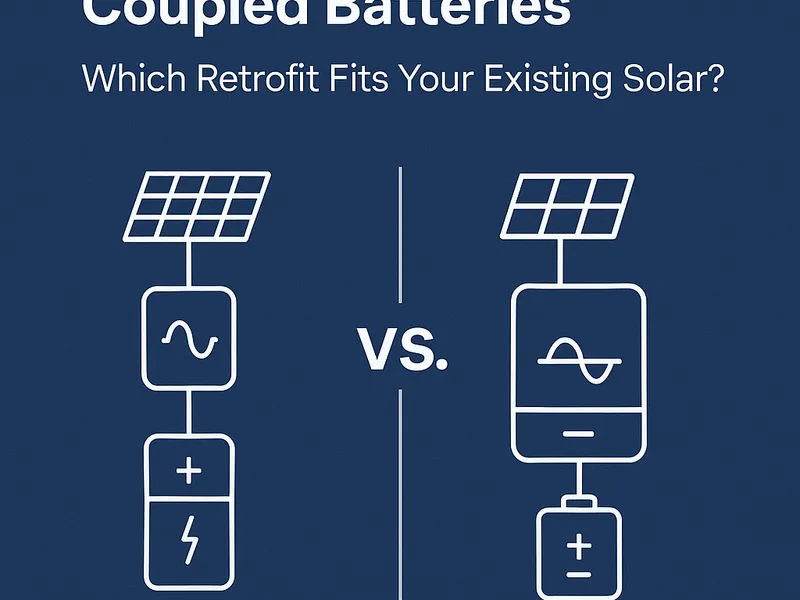 AC-Coupled vs. DC-Coupled Batteries: Which Retrofit Makes Sense for Your Existing Solar System?