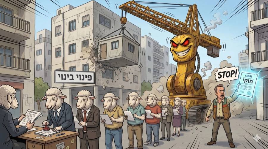 בעלי דירות גדולות בפרוייקט פינוי-בינוי או תמ"א ? תפסיקו לחתום כמו כבשים !