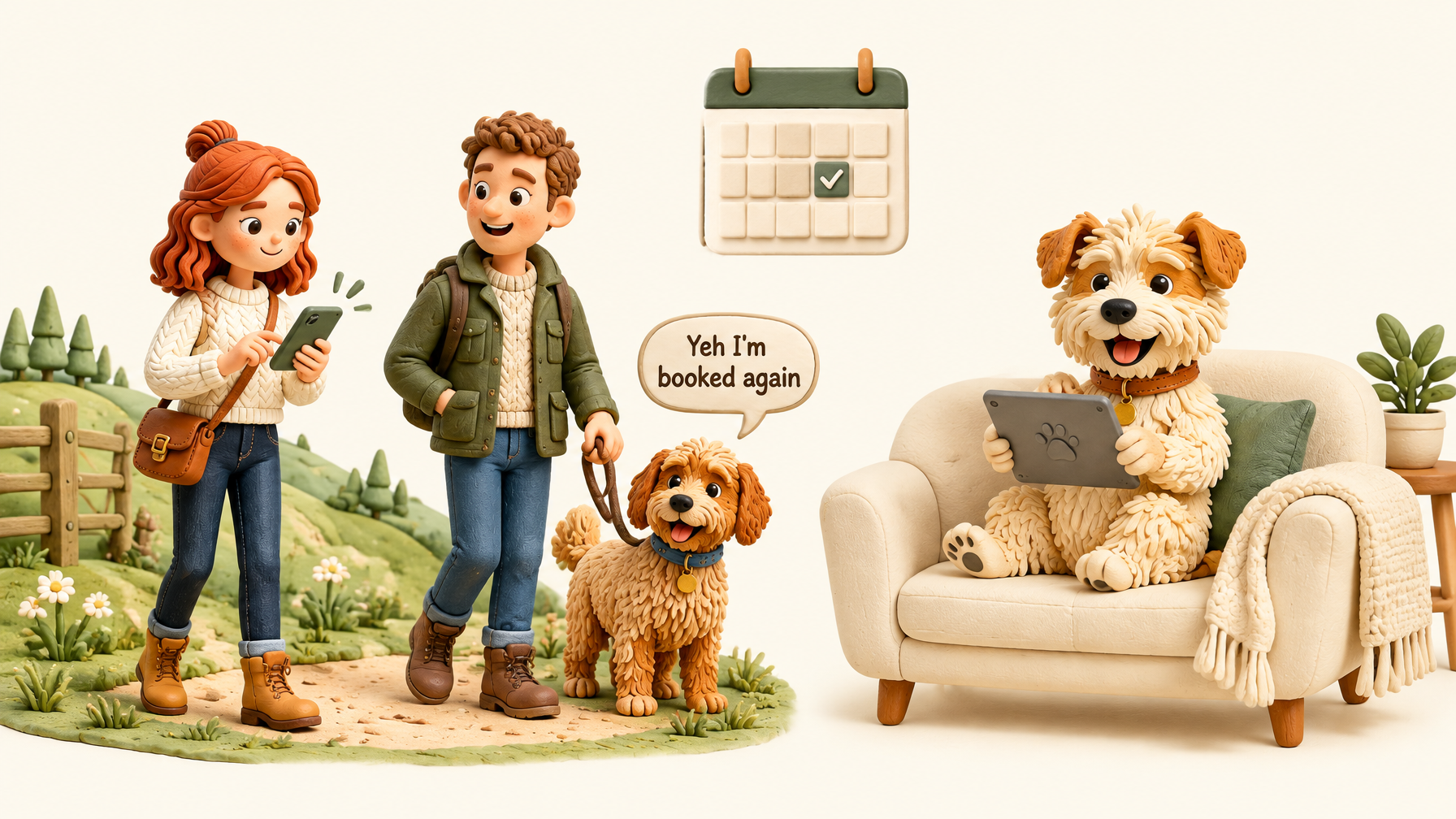 Guest booking dog walking app