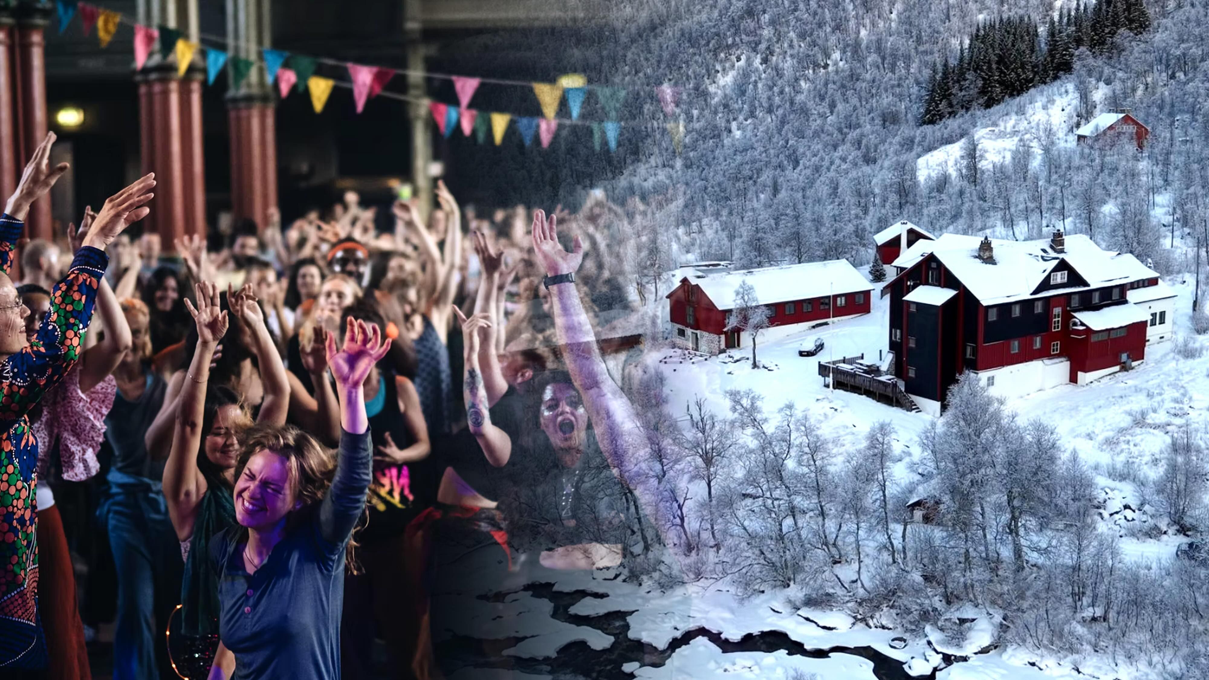 Morning Beat Arctic Coliving Voss Mountain Lodge event image people dancing