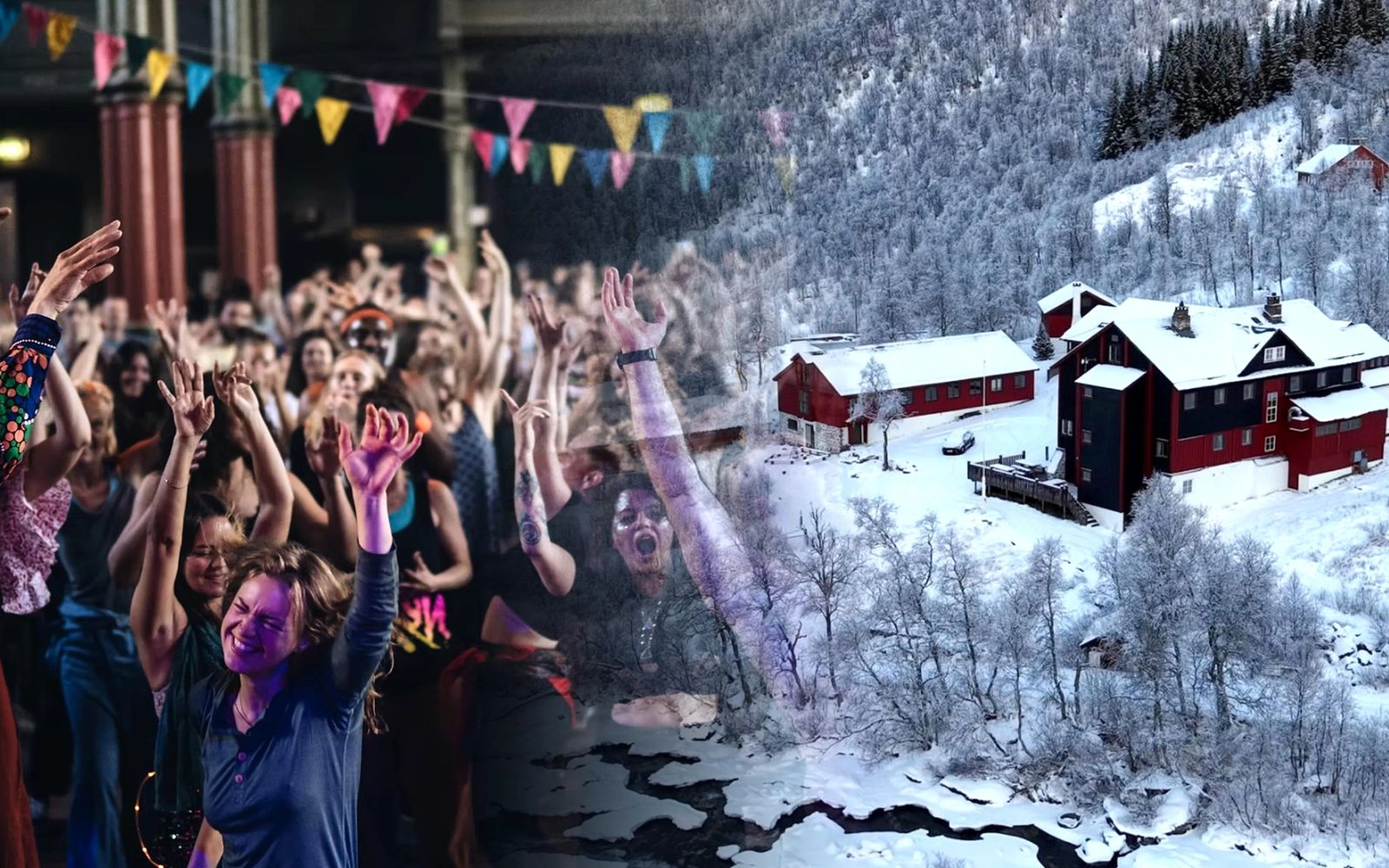Morning Beat Arctic Coliving Voss Mountain Lodge event image people dancing