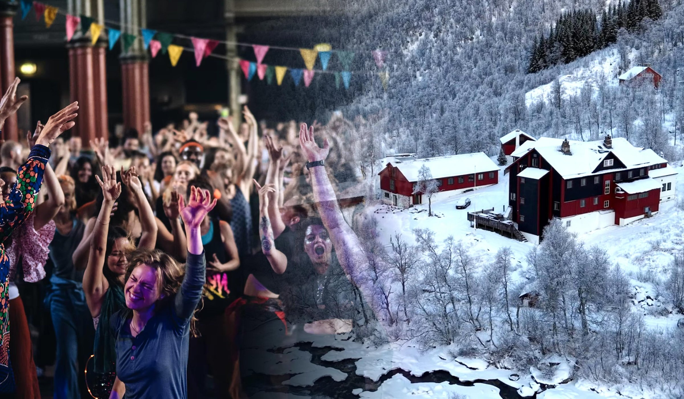 Morning Beat Arctic Coliving Voss Mountain Lodge event image people dancing