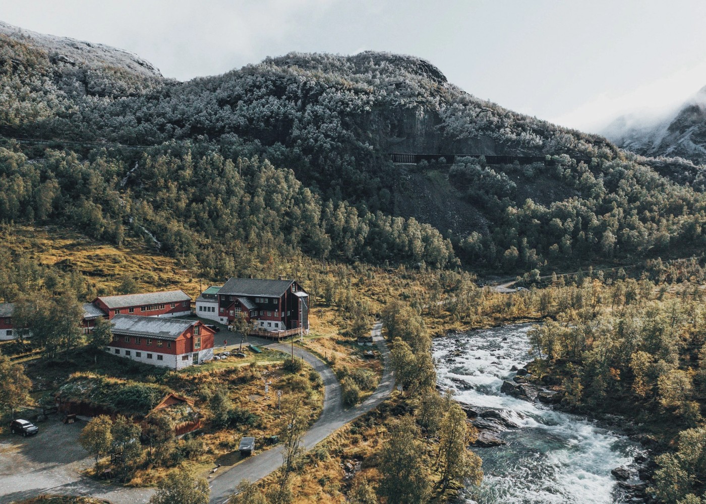 Voss Mountain Lodge in the mountains of Voss, Norway.