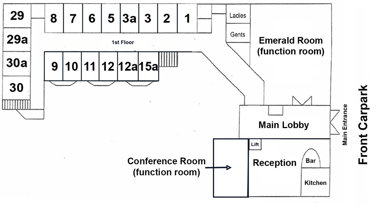 First floor hotel map