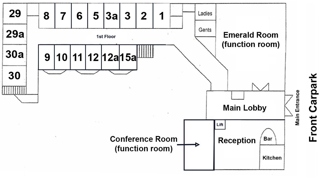 First floor hotel map
