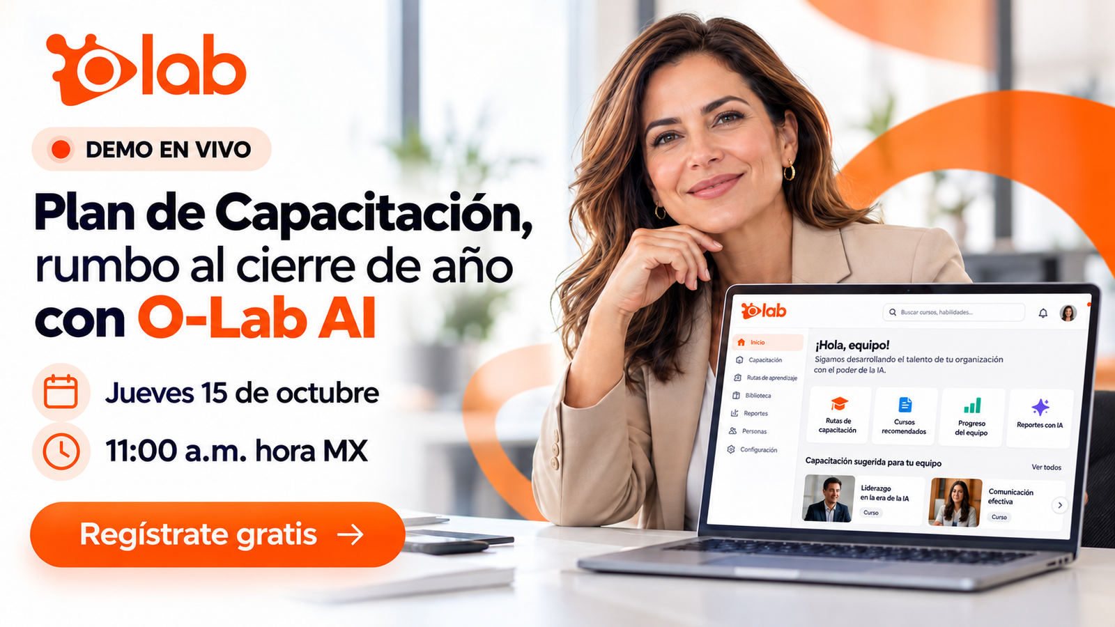 Demo en vivo: Selección de EPP basada en riesgos con O-Lab AI. Viernes 18 de septiembre, 11:00 a. m. hora México. Registro gratis.