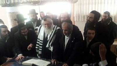 בציון בניהו בן יהוידע עם הגה"צ הרב אליעזר ברלנד שליט"א - ז' אדר תשע"ט