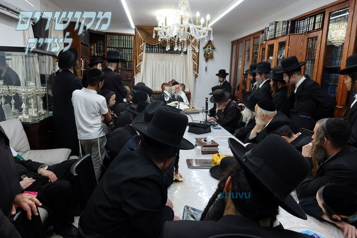 שיעור לאברכי מניין 'בקודש פנימה' במעונו של הגה"צ רבי אליעזר ברלנד שליט"א