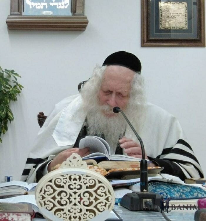 Shiur for the Kollel of our Beit HaMidrash “Shuvu Banim”