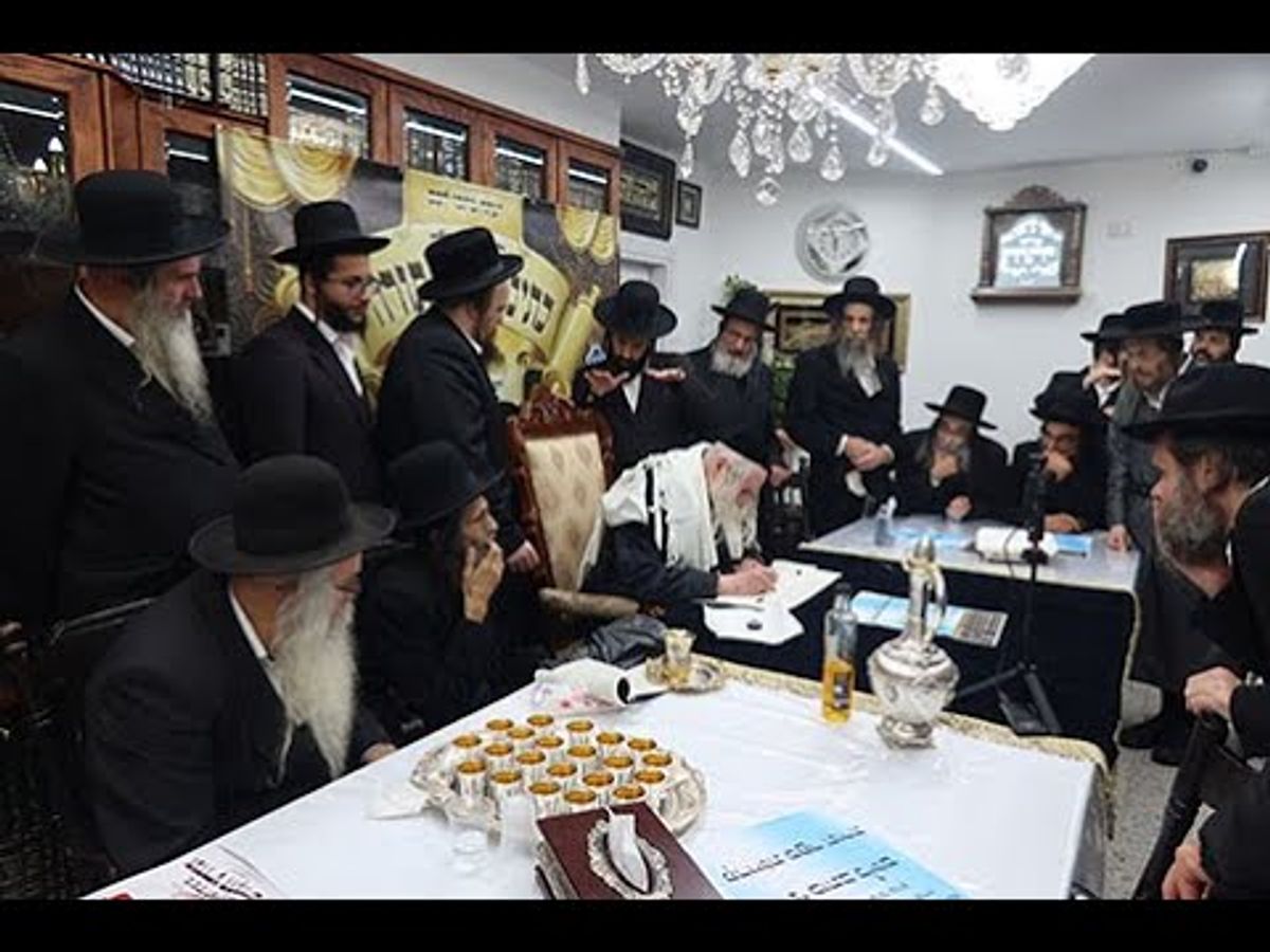 מעמד כתיבת ספר התורה להצלת עם ישראל והשיעור המלא מהרב אליעזר ברלנד