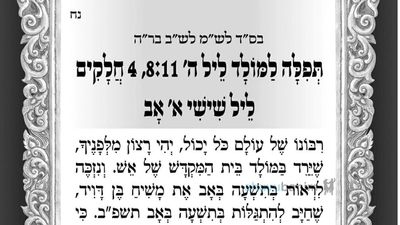 מולד חודש מנחם אב תשפ"ב - הגה"צ הרב אליעזר ברלנד שליט"א