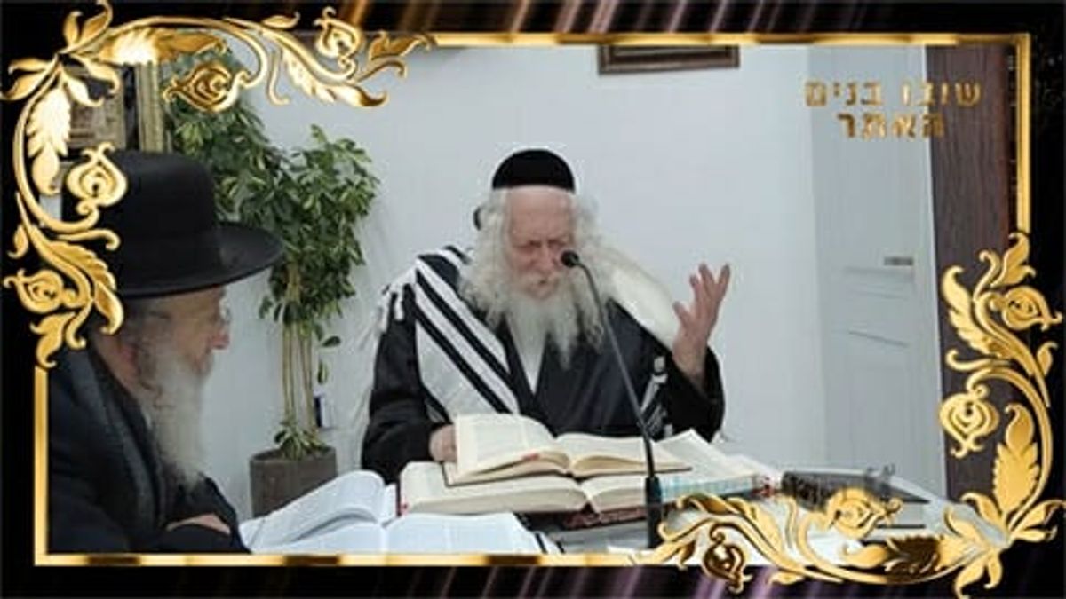 בלי שירה התפילה לא עולה - החיזוק היומי מהגה"צ הרב אליעזר ברלנד שליט"א