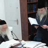 סיום מסכת בבא בתרא ושיעור ל'חבורת דף היומי בבית מדרשינו' במעונו של הגה"צ רבי אליעזר ברלנד שליט"א