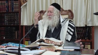 שיעור לשובו בנים נתניה מהגה"צ רבי אליעזר ברלנד שליט"א במעונו