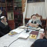 שיעור לאנשי שלומינו מהעיר נתיבות במעונו של הגה"צ רבי אליעזר ברלנד שליט"א