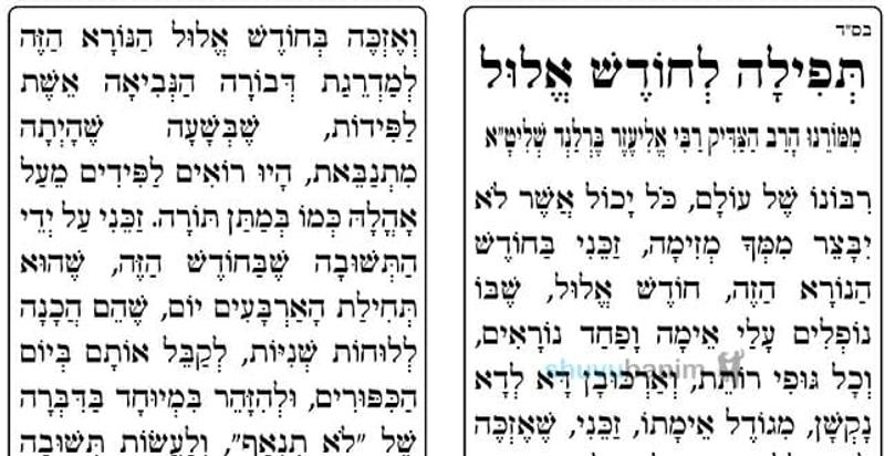 תפילה לחודש אלול, חודש הרחמים והסליחות מאת הגה"צ הרב אליעזר ברלנד שליט"א