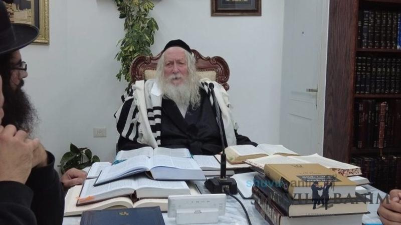 שיעור לתושבי באר שבע במעונו של הגה"צ רבי אליעזר ברלנד שליט"א