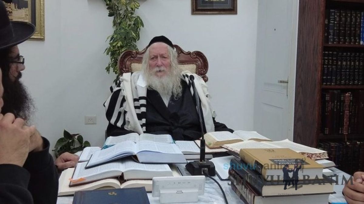 שיעור לתושבי באר שבע במעונו של הגה"צ רבי אליעזר ברלנד שליט"א