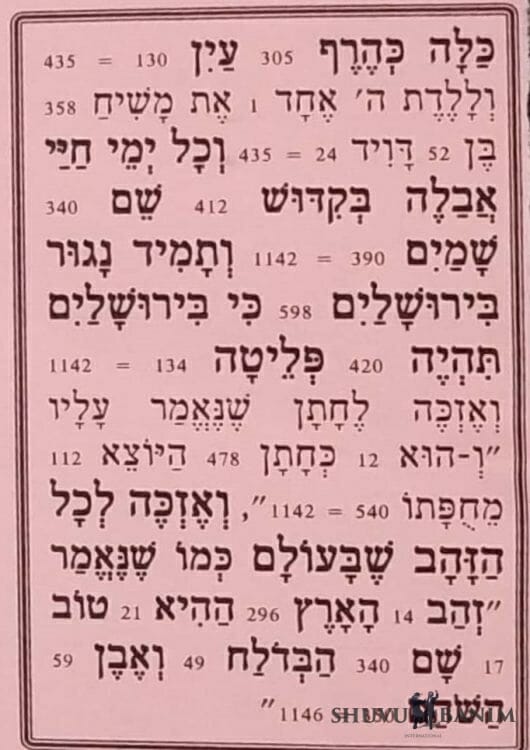 Prayer to be a bride in the blink of an eye