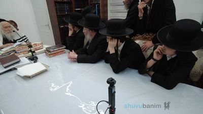 לקראת עצרת המיליון: שיעור לבחורי ישיבת 'חכמה ודעת' מהגה"צ רבי אליעזר ברלנד שליט"א