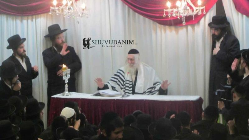 גלריית תמונות מדהימה ממסיבת החנוכה של בחורי קהילת שובו בנים עם הגה"צ הרב אליעזר