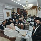 מתפללי בית הכנסת 'מזמור לתודה' בתל ציון זכו להכנס לשיעור במעונו של הגה"צ רבי אליעזר ברלנד שליט"א