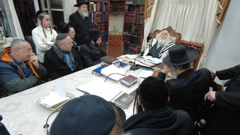 שיעור לכולל בית מדרשינו במעונו של הגה"צ רבי אליעזר ברלנד שליט"א