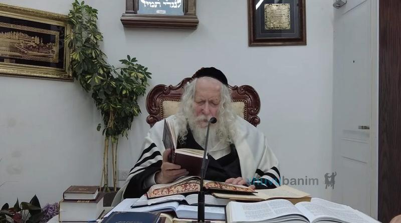 שיעור לאנשי מודיעין עילית במעונו של הגה"צ רבי אליעזר ברלנד שליט"א