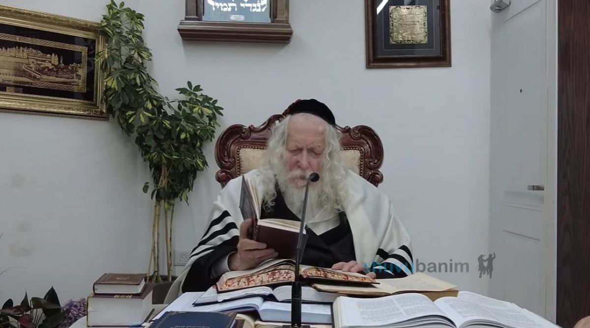 שיעור לאנשי מודיעין עילית במעונו של הגה"צ רבי אליעזר ברלנד שליט"א