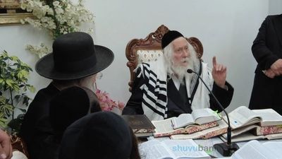 חבורת הנערים 'ביתר עילית' במעונו של מורינו הגה"צ רבי אליעזר ברלנד שליט"א
