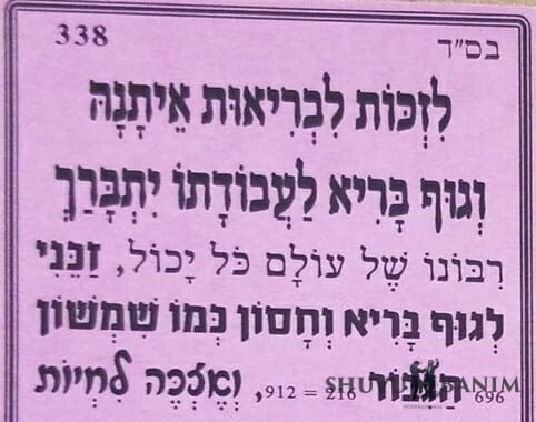 לזכות לבריאות איתנה - תפילה של הגה"צ הרב אליעזר ברלנד שליט"א