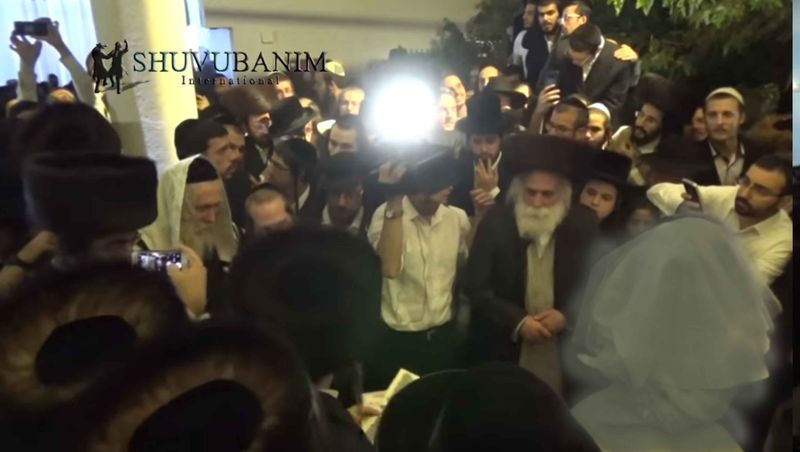חתונת פראנק גבירץ עם הרב ברלנד שליטא