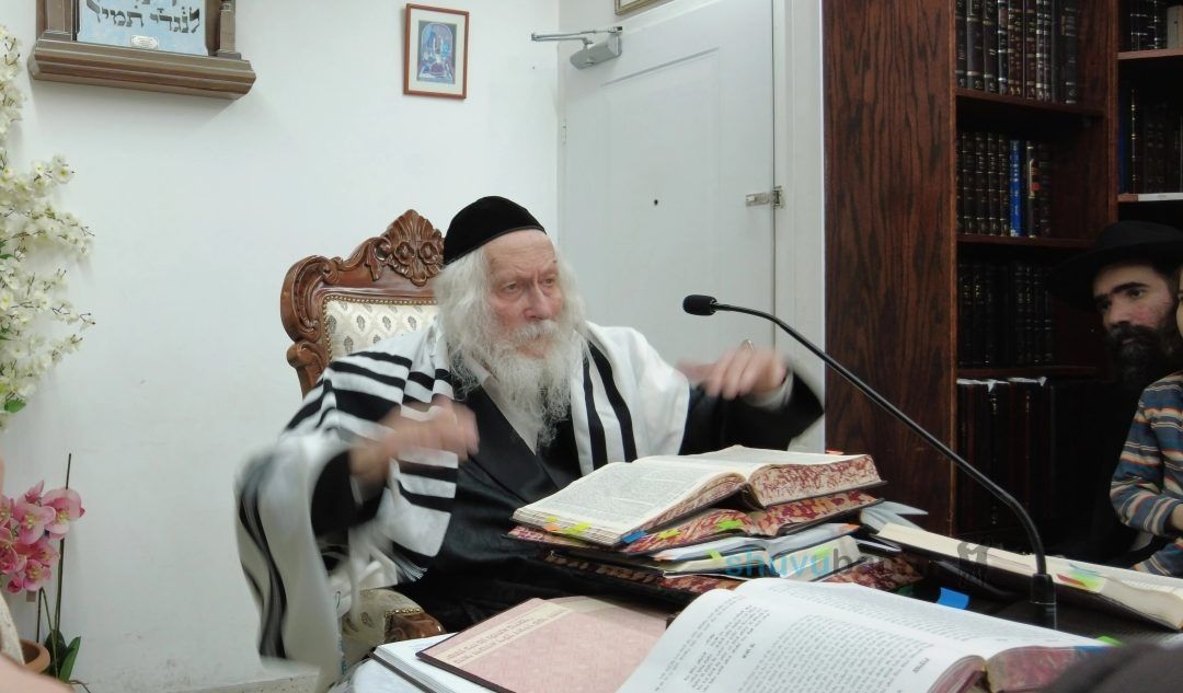 שיעור לקבוצת אברכים תלמידי הפוסק רבי ישראל שרת שליט"א בקודש פנימה