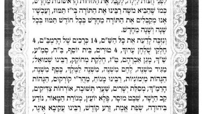 Prayer for the New Moon of Tammuz 5785 – Rabbi Eliezer Berland Shlit”a