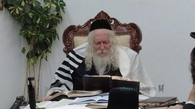 שיעור במעונו של הגה"צ רבי אליעזר ברלנד שליט"א למגידי השיעורים בקו המידע דחסידי ברסלב