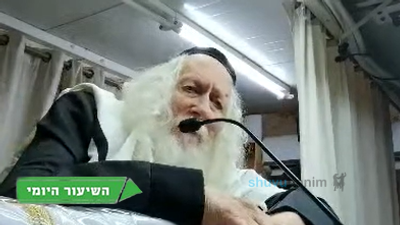 "הַסֻּכָּה שֶׁכָּל אֶחָד בּוֹנֶה עַכְשָׁו זֶה סֻכָּה שֶׁל אֵשׁ מַמָּשׁ" • השיעור היומי מהגה"צ רבי אליעזר ברלנד שליט"א