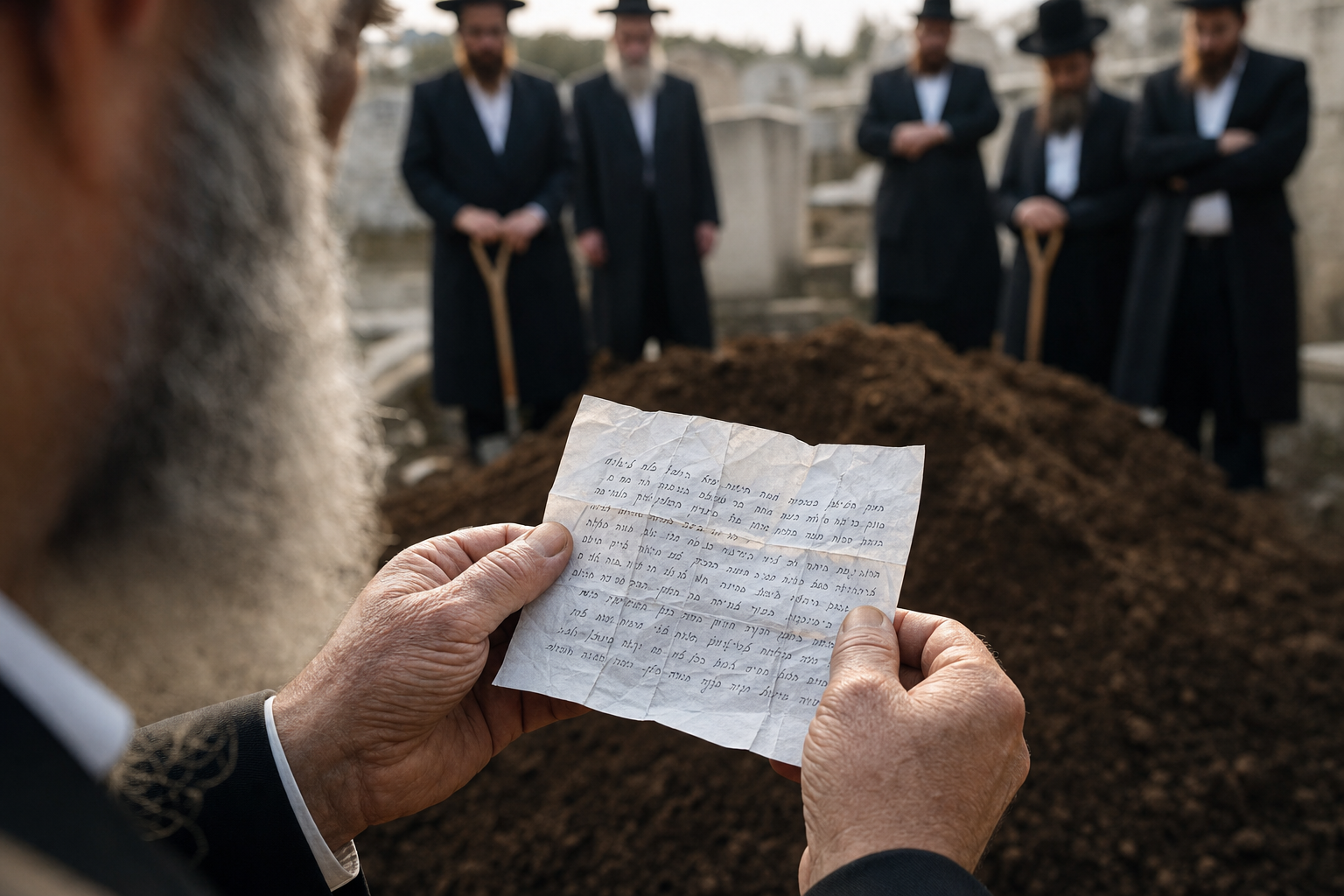 21) הפתק נפתח על הקבר הטרי