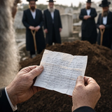 The Note Opened at the Fresh Grave