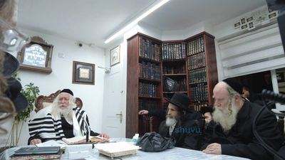 שיעור לאברכי כולל שובו בנים בעיר העתיקה במעונו של הגה"צ רבי אליעזר ברלנד שליט"א