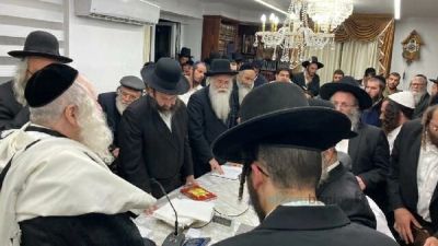 שיעור לתושבי שכונת נוה יעקב במעונו של הגה"צ רבי אליעזר ברלנד שליט"א