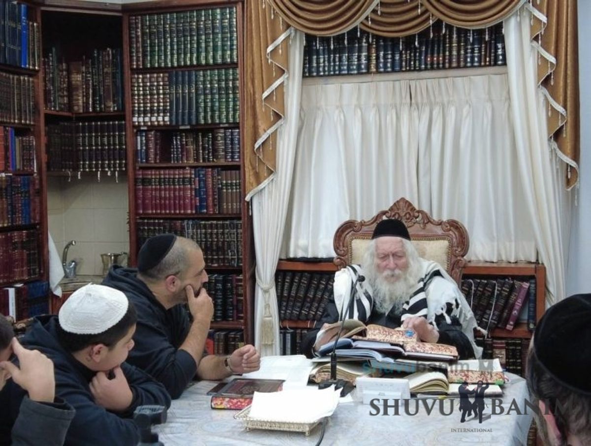 שיעור לתושבי אריאל במעונו של הגה"צ רבי אליעזר ברלנד שליט"א