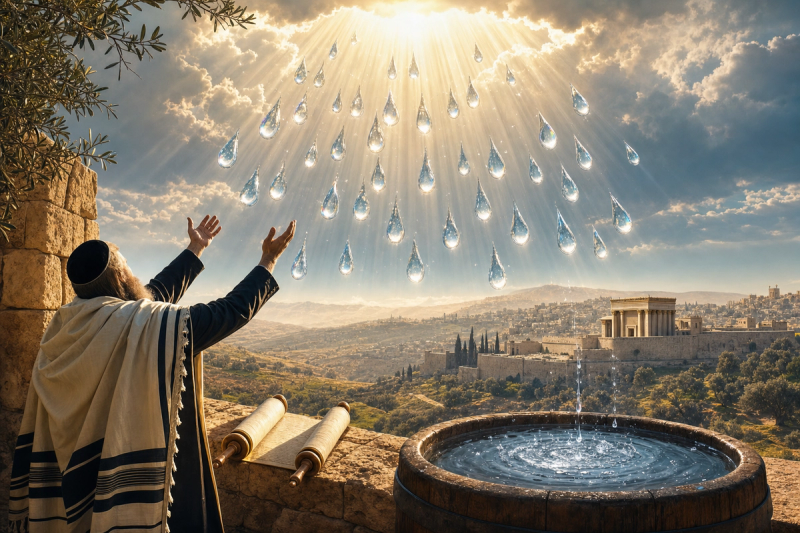 סוד ירידת הגשמים וארבעים ושמונה טיפות גן העדן