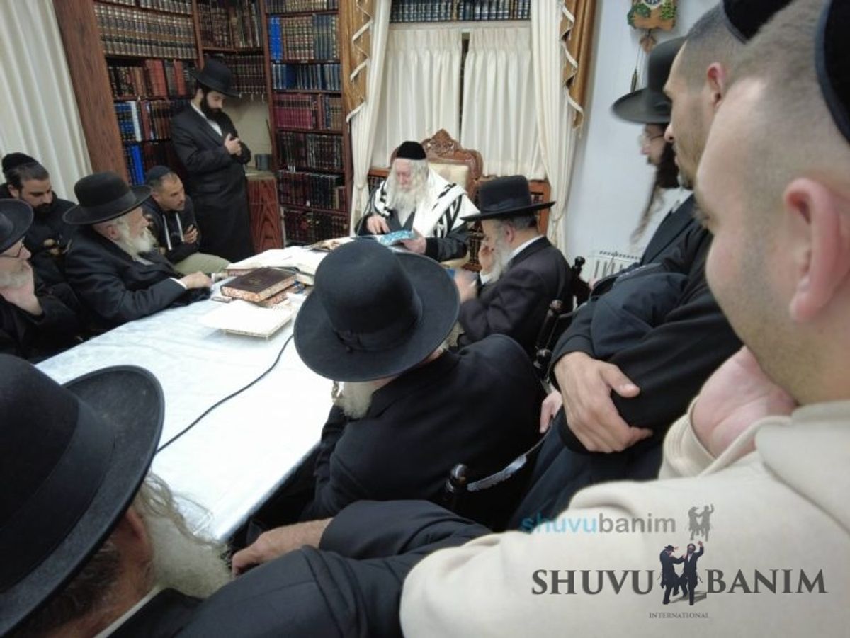 שיעור לראשון לציון במעונו של מורינו הרב אליעזר ברלנד שליט"א