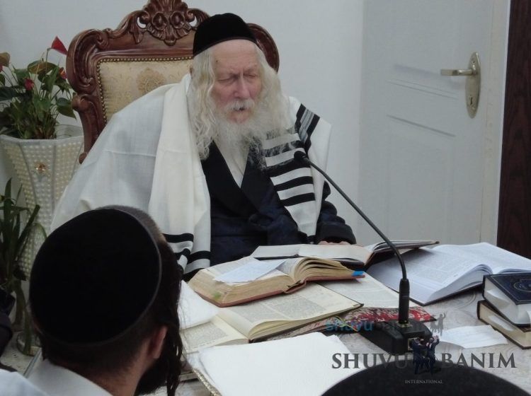 שיעור לתושבי העיר באר שבע במעונו של הגה"צ רבי אליעזר ברלנד שליט"א