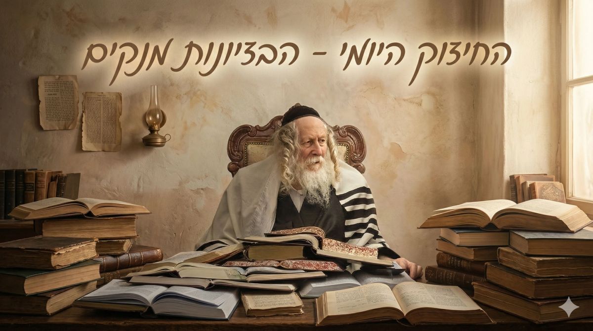 הבזיונות מנקים את האדם מהכתמים - החיזוק היומי 