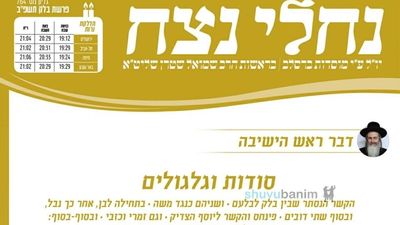 עלון נחלי נצח - פרשת בלק תשפ"ב