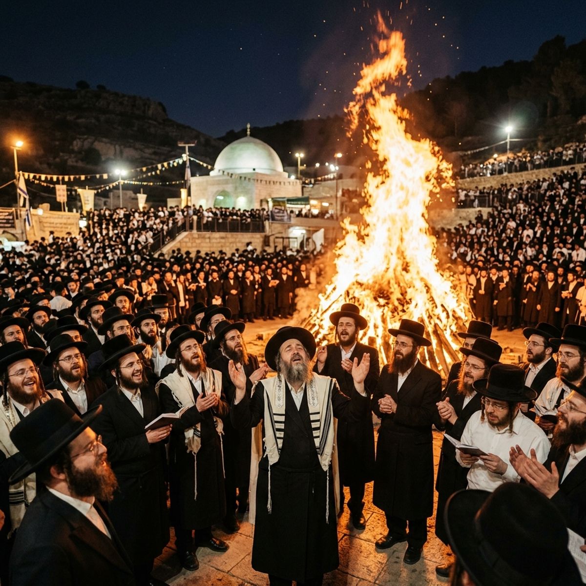 LIVE STREAM LAG B'OMER 2022 MAIN FIRE JERUSALEM AND MERON