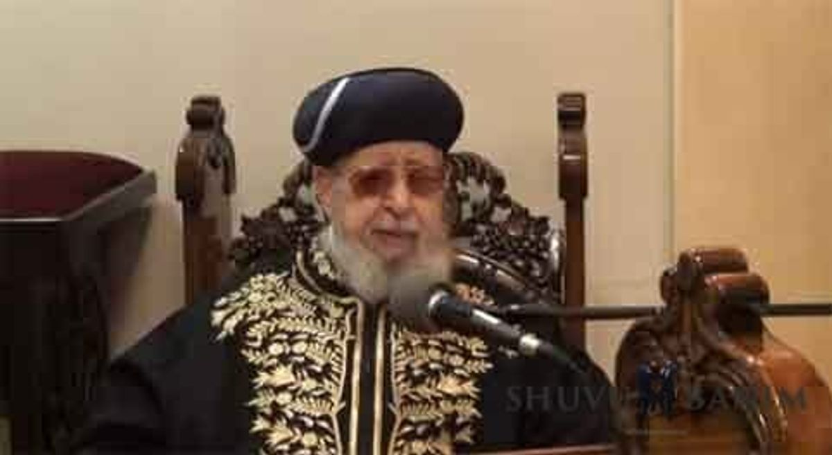 מכתב הרב עובדיה יוסף זצ"ל לרב אליעזר ברלנד שליט"א מזמן נפילת מסך הברזל