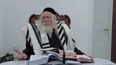 שיעור לתושבי פתח תקווה במעונו של הגה"צ רבי אליעזר ברלנד שליט"א